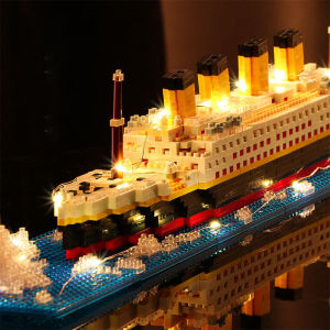 Leiao UT【🔥Best Choice 🔥】3027/6000PCS Titanic Blok Bricks Kapal Model/2660PCS Paris Eiffel Mainan Bricks Blok/6369pcs Magic Mainan Bricks Blok /2360PCS Taj Mahal DIY Blok Bangunan Bata Kit Anak Anak Mainan