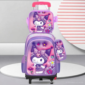 3in1 12 Designs 3D Character Trolley Bag 3 In 1