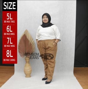 Celana Baggy Pants FULL KARET SUPER JUMBO wanita Celana Formal wanita