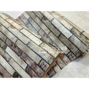 (ẢNH THẬT) Decal dán tường giả gạch trang trí decor sẵn keo dán tiện lợi