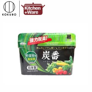 Kokubo Deodorizing Charcoal for Refrigerators/ 150g for Refrigerator Vegetable Drawer/ Made in Japan