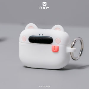 Ốp In Hình Gấu Dễ Thương Silicon Chống Bẩn Kèm Móc Khoá Cho Tai Nghe Airpods Pro 3 2 Njoyshop