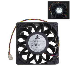 FFB1212SH CPU Cooling Fan 12x12x2.5cm 4 Pin 4 Wire PWM Automatic Temperature Control Server Cooler with Ball Bearing