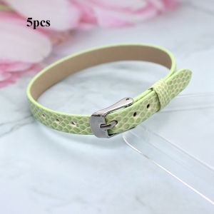 MUNCHX 5pcs Super Mini Doll Waist Belts Artificial Leather Snake Pattern DIY Handmade Belt High Quality 8210mm Doll Clothes Accessories 20cm Cotton Dolls