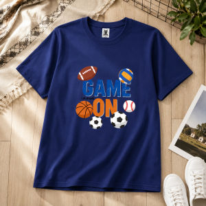 Mens Plus Size Graphic Crew Neck Sports T-Shirt OM294
