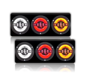 LAMPU STOP LAMP VARIASI TRUK MODEL HINO BULAT MINI NEW 44 CM 24 VOLT