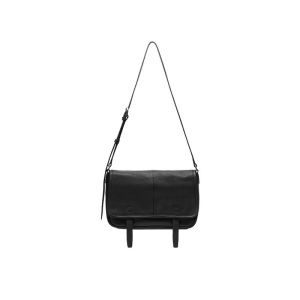 Real Vegetable-Tanned Cowhide Messenger Bag Niche Design Vintage Commuter Shoulder Bag Crossbody Genuine Leather Bag for Women