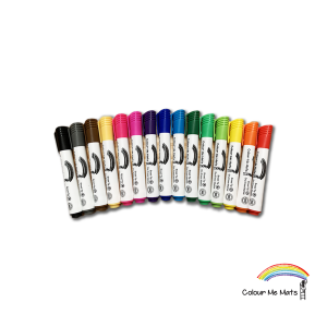 Colour Me Mats - 15pc Broad Tip Whiteboard Markers