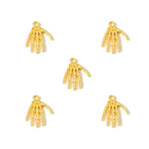 10Pcs Skeleton Hand Bone Pendants 21*17mm Metal Pendant Bracelet Necklace Accessories DIY Jewelry Accessories Pendants I1138