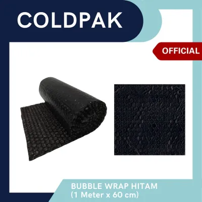 COLDPAK Bubble Wrap Hitam Tebal Premium Panjang 1 Meter Lebar 60 cm