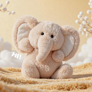 [Childhood MS] หมอนการ์ตูนรูปช้างน่ารัก1ชิ้นตุ๊กตาสัตว์ยัดไส้วัวนมน่ารักตุ๊กตาสัตว์ตุ๊กตาของเล่นเด็กของขวัญวันเกิด