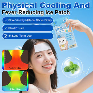 💖Physical Cooling and Fever-Reducing Ice Patch for Adults and Children Physical Cooling and Fever-Reducing Cold Compress Ice Patch Fever-Reducing Patch冰凉贴