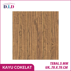 WALLPAPER DINDING 3D MOTIF KAYU (TEBAL 5 MM) UKURAN 70 X 70 CM WALLFOAM WOOD MURAH
