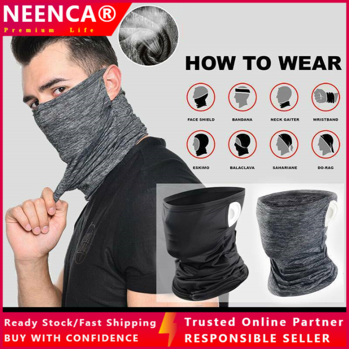 Cooling Neck Gaiter Magic Turban Tube Scarf Face Mask Bandana Motorcycle  Cycling Balaclava Sunscreen Face Cover Ice Silk Bicycle Anti-UV Summer Face  Cover Breathable UPF50+ Men And Women