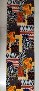 2m Vải lụa lạnh hoạ tiết thổ cẩm trải đều khổ vải - lụa Mango chính phẩm