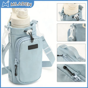 Water Bottle Carrier Bag Adjustable Strap Insulated Holder Pocket Outdoor Travel