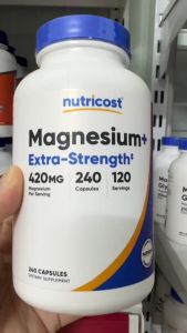 Nutricost Magnesium+ Extra Strength - Magie Oxide & Glycinate Hỗ Trợ Cơ Bắp Thần Kinh Giảm Stress - - Hỗ trợ hoạt động bình thường của hệ thần kinh và cơ bắp. - Hỗ trợ quá trình chuyển hóa năng lượng của cơ thể. - Góp phần duy trì chức năng sinh lý