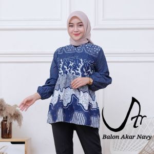 Atasan Tunik Batik Busui Tunik Dress Batik Wanita Kerja Kantoran Modern Kekinian