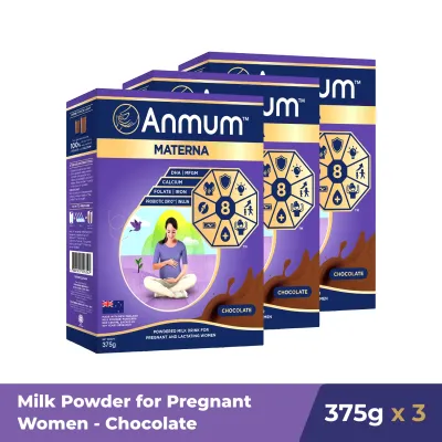 Anmum Materna Pregnancy Milk Powder Chocolate 375G x3