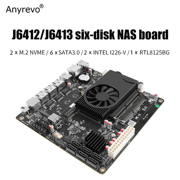 M Mini Itx Motherboard Nas NAS Motherboard Intel Celeron J6412