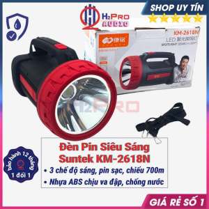 Đèn Pin Led Siêu Sáng Suntek 2618N 20W-Chống Nước-Chịu Va Đập-Pin Sạc 8000Mah Đèn Pin Cầm Tay Siêu Sáng Chiếu Xa 700M-H2Pro Audio