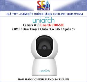 Camera Wifi Uniarch UHO-S2E - 2.0MP / Đàm Thoại 2 Chiều / Có LAN / Nguồn 5v
