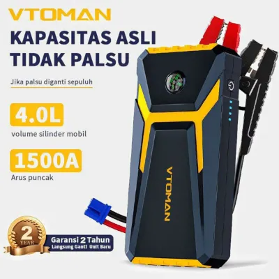 Jump Starter Vtoman V6Pro/V6Plus Aki Mobil Motor Power Bank 10000mah Jumper Aki Portable Jumper Aki Mobil