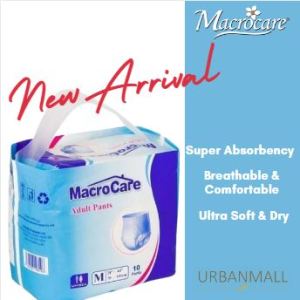 ** BEST SELLER ** Macrocare Premium Disposable Adult Pant Super Absorbency Ultra Soft & Breathable Non-Woven Surface for Skin Wellness