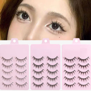 Dorisna 5 Pairs Lash Extension 3D bunch Japanese Fairy False Eyelashes Little Devil Cosplay