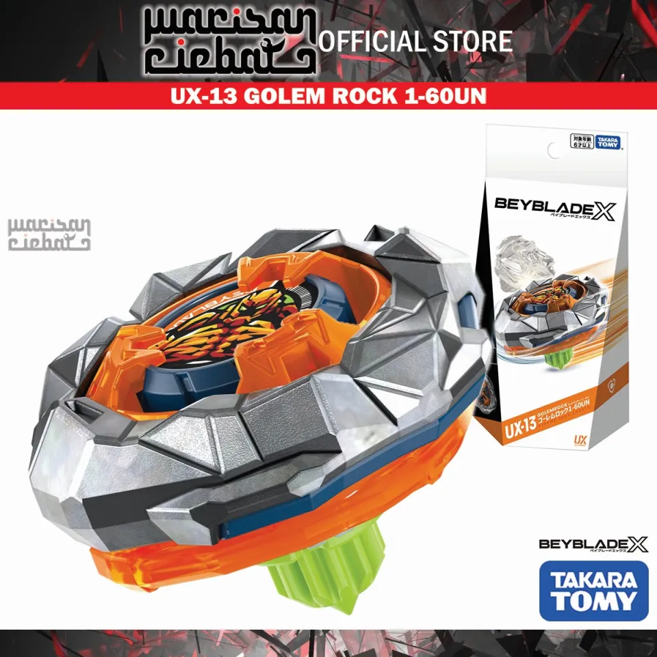 Beyblade X UX-13 Booster Golem Rock 1-60UN - Toupie De Combat Haute Performance
