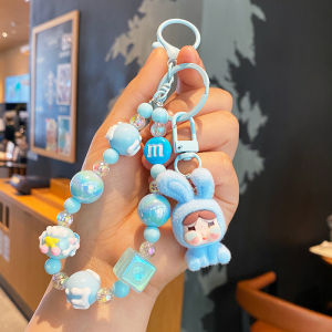 Mới sang trọng khóc búp bê dây xích điện thoại hạt Keychain vở ghi chép búp bê hoạt hình dễ thương cô gái túi trái tim Mặt dây chuyền