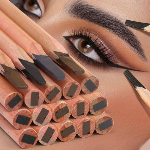 Wooden Eyebrow Pencil - Waterproof and Long Lasting - Eyebrow Embroiderer Tattoo Pen - Eyebrow Design Positioning Pen - Hard Core Wild Eyebrow Makeup Pen - Beauty Tools