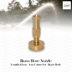 High Pressure Solid Brass Body Hose Nozzle Heavy Duty Garden Car Wash Out Door Water Hose Adjustable