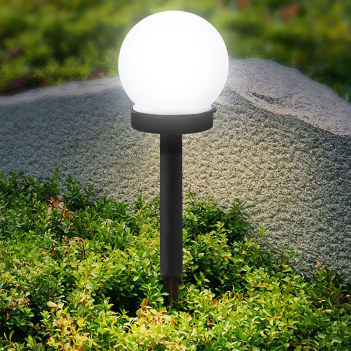 Solar Panel Ball Solar Light Outdoor Lighting LED Light Energy Powered Landscape Lamp ...