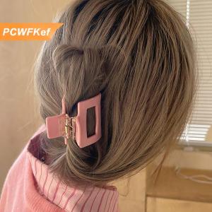【PCWFKef】 Thời trang Acrylic móng vuốt tóc vuông Acrylic tóc clip cho phụ nữ cô gái nhiều màu sắc kẹp tóc đuôi ngựa tóc Clip Phụ kiện tóc