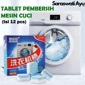 TERLARIS ISI 12pcs || TABLET PEMBERSIH MESIN CUCI / DEEP CLEANING LAUNDRY MACHINE