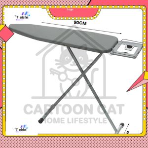 Ironing Board Iron Board Foldable Standing and Multi Height Adjustable with Iron Rest