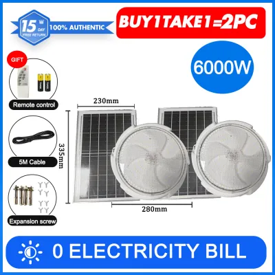 GXG solar lights indoor ceiling lights inside the house solar LED chandelier remote control lamp decorative light