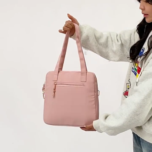 Harajuku Crossbody Bags for Women Girls JK Bag Clear PVC Window Canvas Handbags Cute School Book Bag JK Shoulder Bag