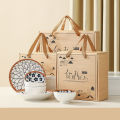 Wenbo Ceramic Tableware Set Bowl Set Rice Porcelain Bowl Wedding Gift Dinnerware Set 陶瓷餐盘套装结婚礼物 Set Pinggan Makan Seramik Set Mangkuk Beras Porcelain Mangkuk Hadiah Perkahwinan. 