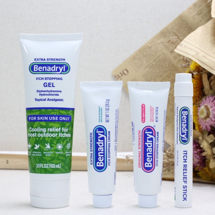 American Benadryl diphenhydramine strengthen itching cream gel mosquito