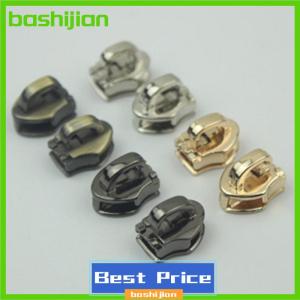 bashijian 10Pcs 5# Metal Zipper Head Pull Slider Zip Lock Bag Luggage Garment DIY Repair Kit Hardware Accessories