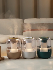 Energy Efficient Small Humidifier with LED Ambients Lighting Easy Operation Suitable for Home Office Air Moisturizing