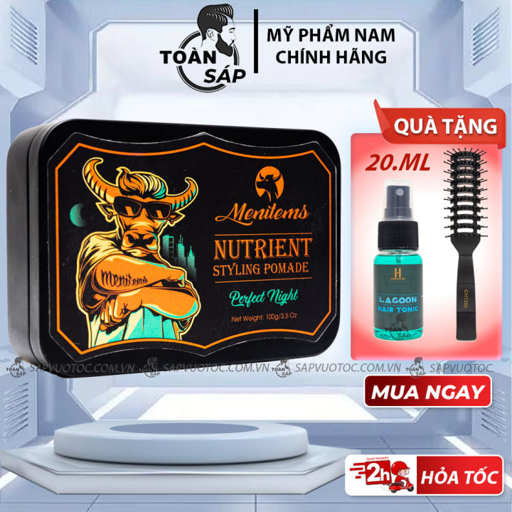 Sáp vuốt tóc Menitems Perfect Night 50g & 100G - Sáp dưỡng tạo kiểu tự ...