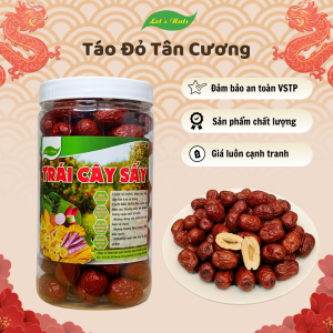 Táo đỏ Tân Cương túi 1kg đồ ăn vặt nhà Lets Nuts quả chắc dẻo mềm ngọt túi zip hợp vệ sinh