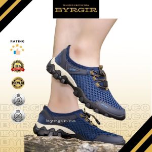BYRGIR Sepatu Tracking Sport Casual Pria Sneakers Gunung Hiking Quick Dry Outdoor Import Sporturedo Stonger Terbaru Shoe Olahraga