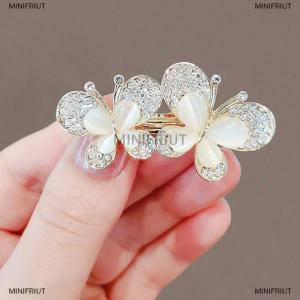 [COD] MINIFRIUT Rhinestone Brooches For Women Opal Trendy Elegant Butterfly Brooch Pins Jewelry Party Wedding Gifts