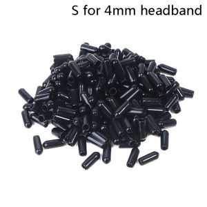 Minwen 200pcs Rubber Round End Cap Cover For Pipe Screw Thread Protector Push-fit Caps Diy Headband Accessories