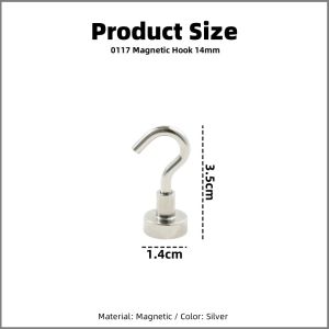 COLOGO 🥇 Super Strong Magnetic Hooks Powerful Neodymium Mini Heavy Duty Holder Wall