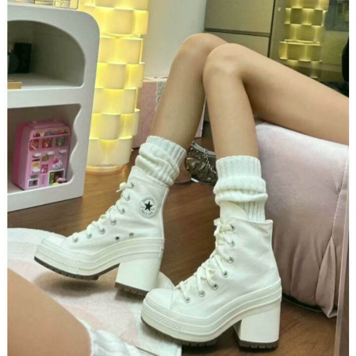 High heel clearance wedge converse